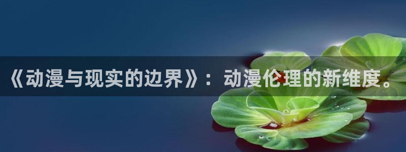 风车动漫日漫：《动漫与现实的边界》：动漫伦理的新维度。
