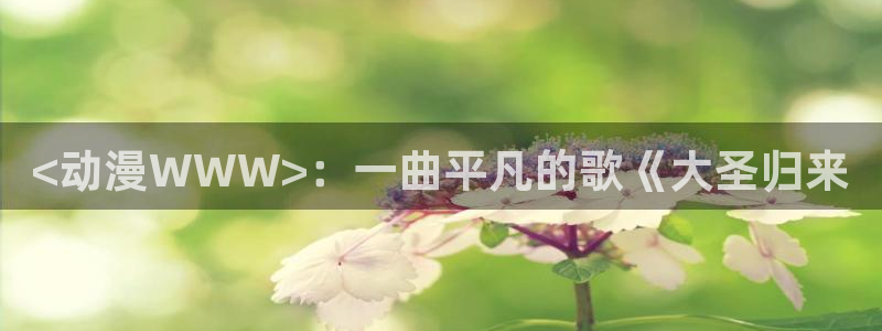 风车动漫immionne官网：<动漫WWW>：一曲平凡的歌《大圣归来